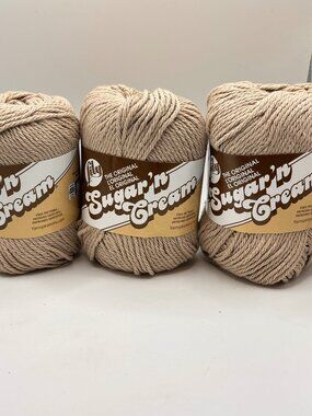 Lily Sugar n Cream Yarn Lot JUTE 100% Cotton Solid Color 4 oz Medium 4-ply 2020